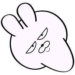 Sticker long rabbit