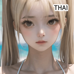 THAI blonde summer swimsuit girl