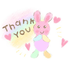 Judy the rainbow bunny