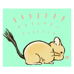 Charming degu sticker 3