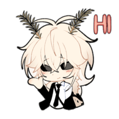 Leo moth sticker