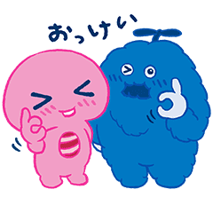 Uq Pink Gacha Blue Muku Line Stickers Line Store Uq Pink Gacha Blue Muku Line Stickers Line Store
