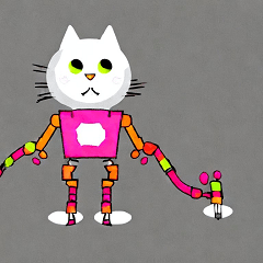 art cat robot