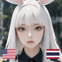 EN THAI white police bunny girl