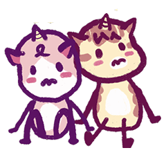 Unicorn Cat -Yiyo brother and sister