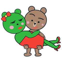 Happy frog series (4) love animation