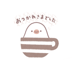 Daily life sticker of loose Java sparrow