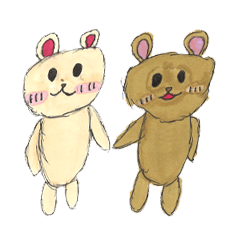 cute twin bears