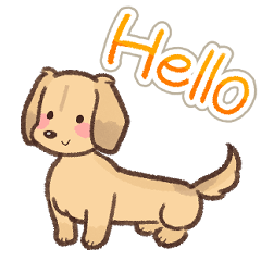 My cute dachshund(Cream-23G)
