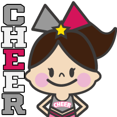 Cheerleaders Daily Stickers Pink&Silver