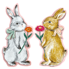 Haruka Toshimitsu "Rabbit Story" Sticker