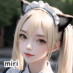 pretty blonde maid girl miri