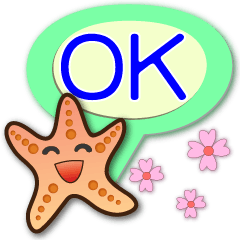 cute starfish-Practical Speech balloons