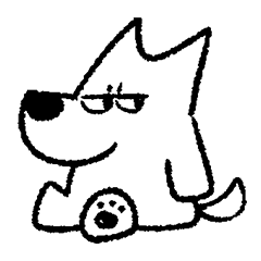 ANGRY DOG Sticker