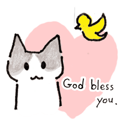 Cat stickers by a cat lover-church-