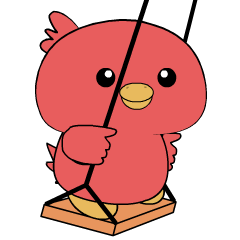 Red Bird : Pop-up stickers