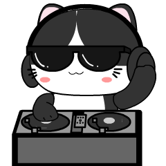 Tuxedo Cat : Pop-up stickers