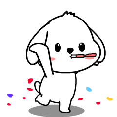 White Dog 2 : Pop-up stickers