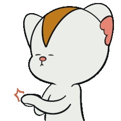 Arrow white cat