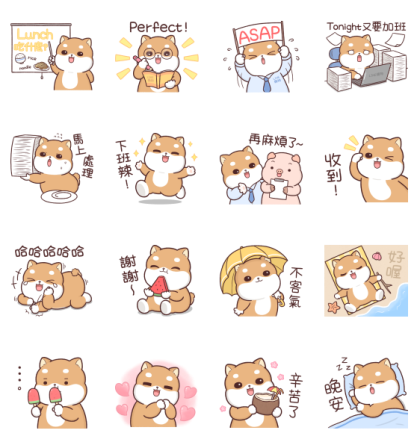 LINE SHOPPING-Office Life Stickers
