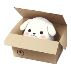 Cardboard Box Dog01