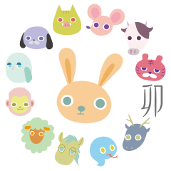 Something like a rabbit(12animal zodiac)