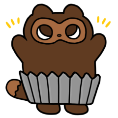 Pokomaru the tanuki cake