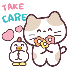 Cute Cat "Miki"- caring words