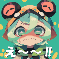 Cute Frog girl