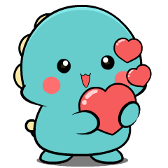 Lovely Dino 2 : Animated Stickers