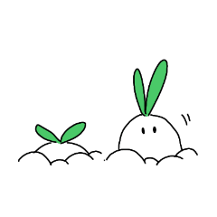 Japanese white radish rabbit