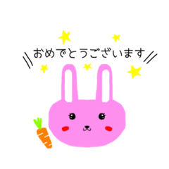 very cute & lovely rabbit stickers