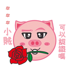 豬哇嘿呦「좋아해요」-實用表情隨你填姓名2