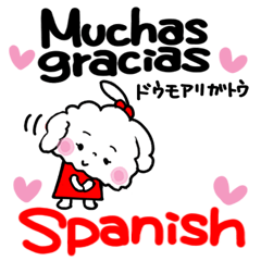 Spanish. Happy toy poodle.