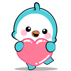 Penguin Blue 3 : Animated Stickers