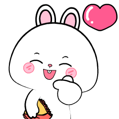 Vanilla Rabbit 12 : Animated Stickers