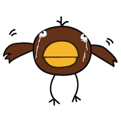 bird's bobo Sticker