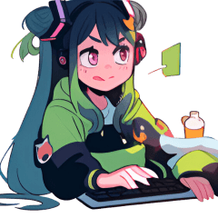 量産型ゲーマーつるこちゃん(オリジナル)