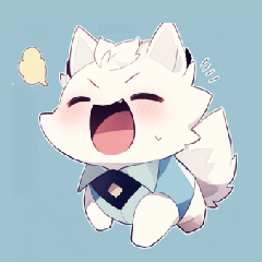 cute white wolf