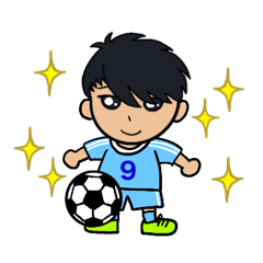 Soccer boy Sky blue&9