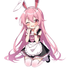 cute bunny girl maid(2)