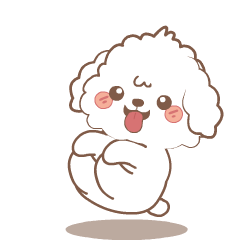 White Puppy : Pop-up stickers