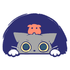 Gray cat and Octopus
