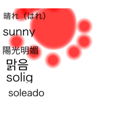 Weather stamp vol.3 in 6 languages