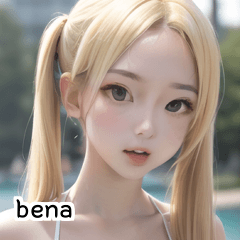 Blonde Summer Bikini Girl bena