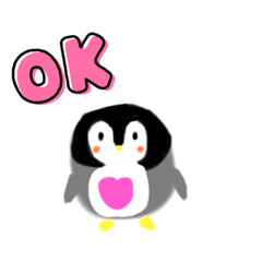 little funny cute penguin