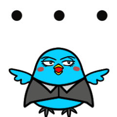 【動く】ネガティブ＆ポジティブ青い鳥芋虫
