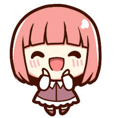 Cute pink and short-haired girl