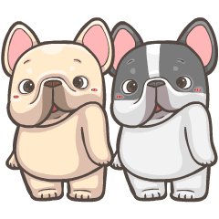 French Bulldog PIGU-Animated Sticker XXI