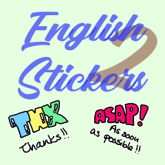 English Stickers 2